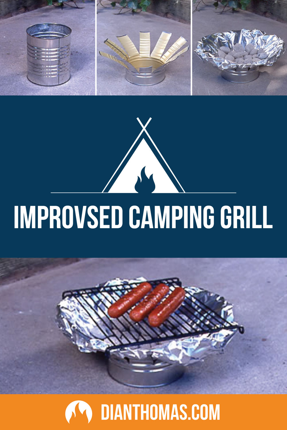 If you do not have a grill, here are some fun creative ways to use your ingenuity to make one.