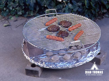 Create an easy DIY garbage can grill