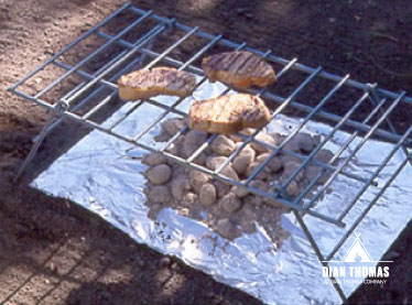 Grills don't need to cost a ton of money. Create a simple DIY grill easy to pack on your next adventure.