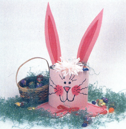 create a cute simple bunny easter basket.