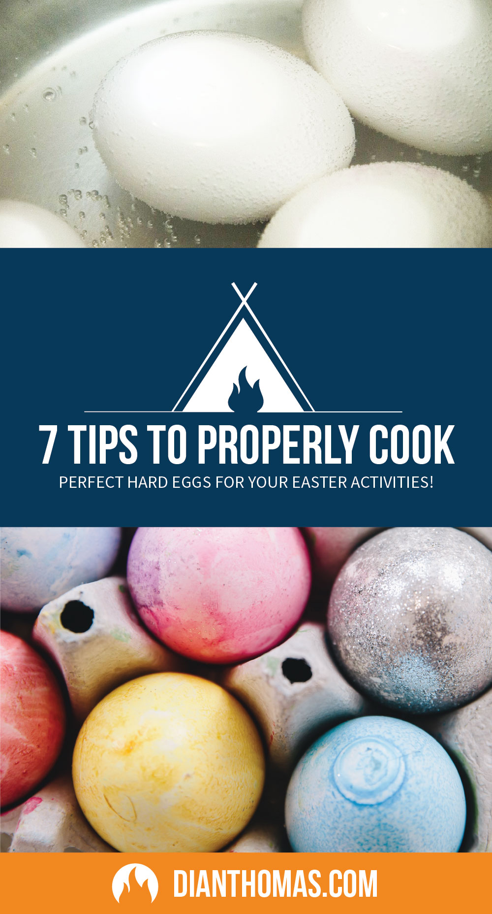 As Easter approaches learn 7 tips to successfully cook your hard boiled eggs so they are ready to be colored, decorated, hunted or eaten after your Easter egg hunt!