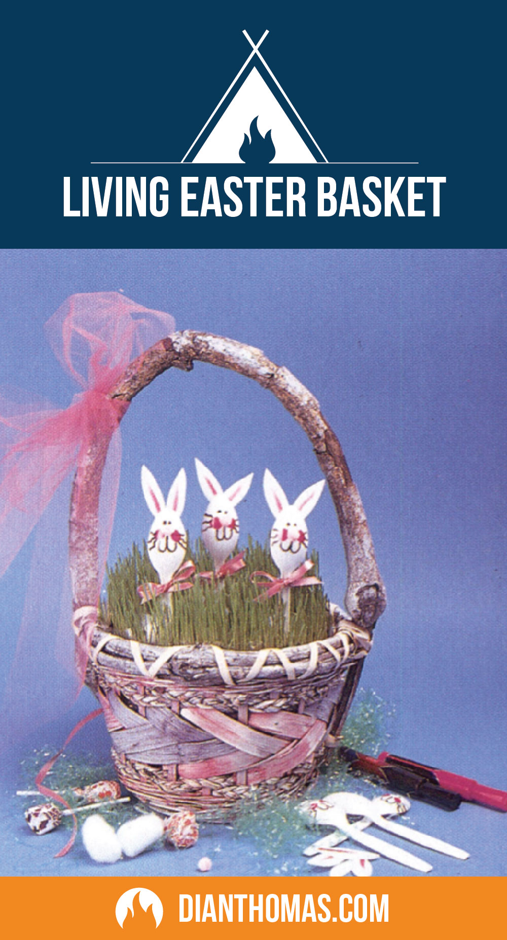 Dian Thomas will tech you the all the tips and tricks to create an Easter Egg Basket with live green grass growing out of it! It is sure to be a highlight of your Easter décor!