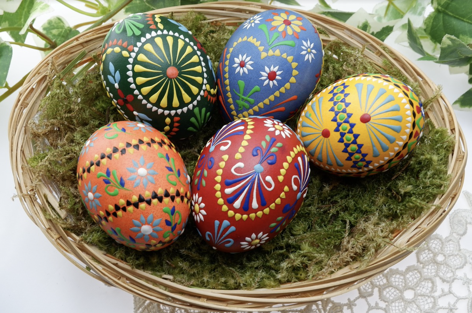 Colored or painted Easter eggs are a tradition around the world