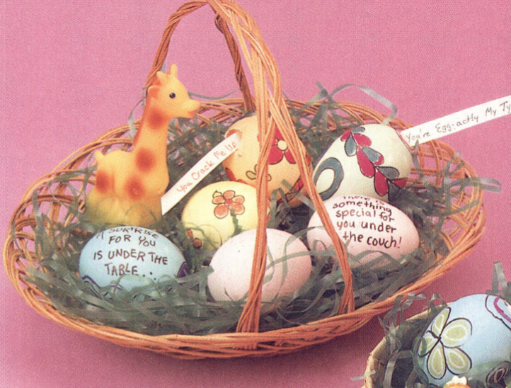 Give your family and friends the gift of an Easter egg with a personalized message written on the egg.
