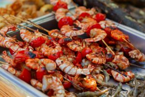 shrimp kabob