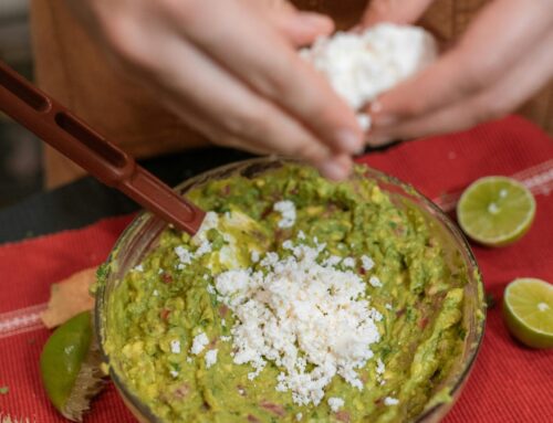 Creamy Classic Guacamole with a Tangy Twist